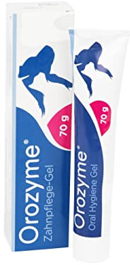 Emmi-pet 1x Orozyme Zahnpflege-Gel für Hunde & Katzen mit Selbstreinigungsfunktion I Zahnpasta für effektive Maulhygiene I Hundezahnpasta gegen Zahnstein, Mundgeruch & für die optimale Balance