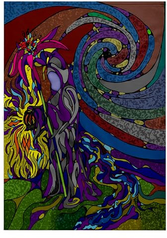 3dRose Death with Flower Scythe and Lantern 22x30 Bath Hand Pool Towel