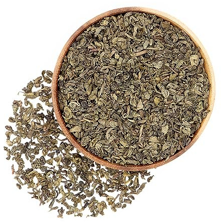 Ekologiskt grönt te pistol pulver från kontrollerat ekologiskt odling (Camellia sinensis) (G-12626) (1000 g)