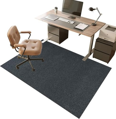 Bodenschutzmatte für Hartböden 150 x 180 cm Schreibtischstuhl Unterlage | Bodenschutzmatten Gaming | Computerstuhl Teppiche | Teppich Bürostuhl matten für Laminat | Parkett | Kratzfest rutschfest