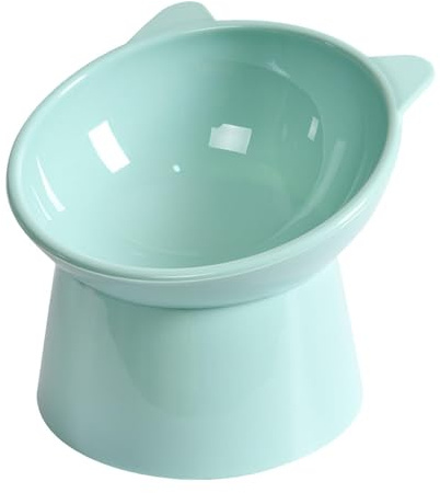 Gamelle Chat Surélevée, Bol Chat Sureleve Incline Anti Vomissement, Gamelle pour Chat Inclinable, Bol de Nourriture pour Chat Chien, Gamelle Chat pour Nourriture & Eau, Ecuelle Chaton Lave-Vaisselle