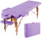 BODIOO Camilla de masaje portátil, plegable, mesa de masaje, cama de pestañas, cama facial, cama SPA, mesa de tatuaje, altura regulable con accesorios y bolsa de transporte, 2 piezas de madera