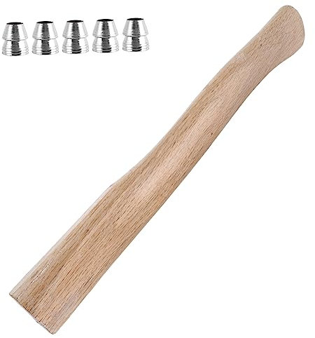YARNOW Manico in Legno Per Con Cunei in Metallo Set Da Falegnameria 40 Cm Antiscivolo Resistente Per Utensili Da Lavoro Artigianale e Bricolage