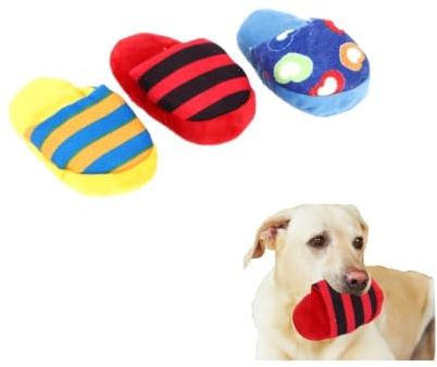 Kukyller 3pcs Toy de masticación para Perros, Juguetes para Masticar Cachorros de Zapatos con Forma de Zapatos, Perros pequeños medianos Grandes, Lavable a máquina