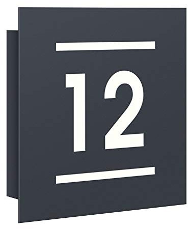 Frabox® LED-Design Hausnummernleuchte NAMUR SPECIAL anthrazitgrau RAL 7016