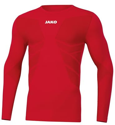 JAKO Herren Longsleeve Comfort 2.0, Sportrot, S