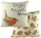 Evans Lichfield Kissenbezug mit Rotkehlchen-Motiv, Mehrfarbig, 43 x 43 cm (Pack of 1)