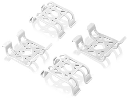 PEUTIER 4pcs Clips de Fixation pour Traceur GPS pour Chien, Clips en Silicone pour Traceur d'Activité de Localisation d'animaux Accessoires de Remplacement Compatibles avec Tractive GPS (Blanc)
