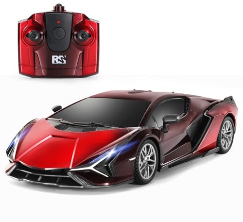 MIEBELY Lamboghini RC Car - 1:24 Scale Lambo Toy Car 3.7V 500mAh, Sián Fast Remote Control Car for Boys 8-12, Rc Race Model Birthday Gifts for Kids Adults Boys Girls Age 6-12 Year Old