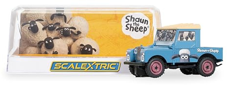 Scalextric Cars - C4543 Land Rover Series 1 - Shaun The Sheep - Toy Slot Car for use Race Tracks or Set - Small Kids Gift Ideas for Boy/Girl, Accessories, Blue