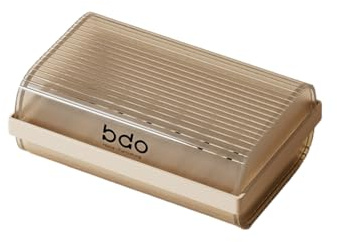 Jabonera de Viaje,Jabonera con Tapa,Cajas de Jabón con Fuerte Sellado,Impermeable y a Prueba de Fugas para Acampar, Hogar, Cuarto de Baño (Marrón)