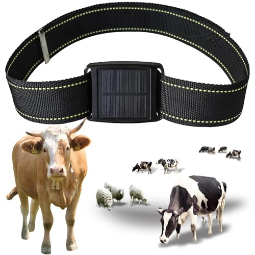 Rastreador De Animales Solares, Rastreador GPS De Vacas, Dispositivo Localizado para Ganado, Ovejas Y Caballos, Rastreador Anti-perdición, Pista Histórica, Posicionamiento En Tiempo Real/Impermeable