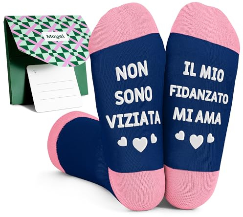 Moyel Regalo Fidanzata Compleanno Calzini Donna Divertenti 39-42 Idee Regali per Lei Fidanzata Romantici Regalo Anniversario per Lei Regali di Natale San Valentino per Lei Moglie Amica Donna