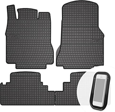 Moto-Moltico - Alfombrillas de goma para coche, 4 piezas, aptas para Mercedes-Benz Clase A W168 1997-2004