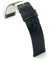 diloy Uhrenarmband aus Leder für klassische Uhren – Rindsleder mit rundem Krokodil-Prägemuster – Flach, klassischer Stil, Edelstahlschließe – Größen 12mm 14mm 16mm 18mm 20mm 22mm P209 Schwarz 18mm