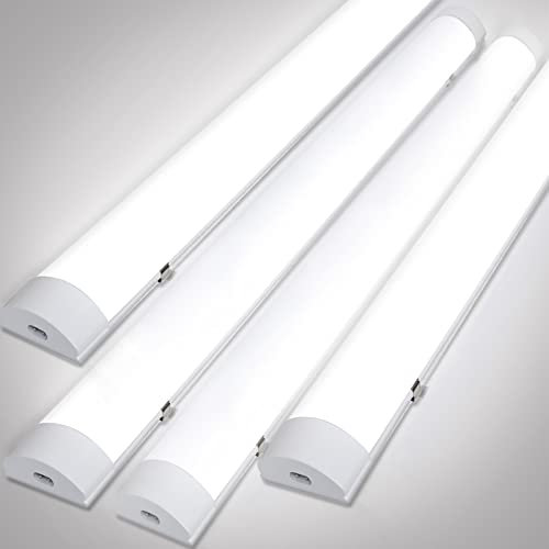 Gimisgu 4x LED Feuchtraumleuchte 150CM, 48W Deckenleuchte Neutralweiß 4000K, Led Röhre IP65, led garagenbeleuchtung, led werkstattlampe, Weiß