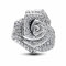 PHCLASY Sparkling Rose in Bloom Oversized Charm-Anhänger aus Sterling Silber Bead Pendant Kompatibel für Armbändern