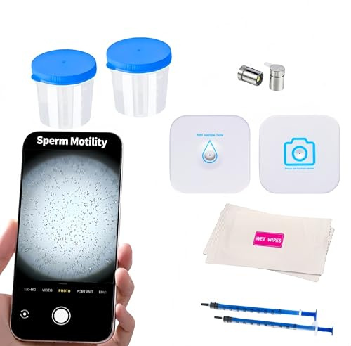 Sperm Microscope, Suitable for Semen, Male Fertility Observation, Home Sperm Testing, can be Used Twice, and Results can be obtained Quickly
