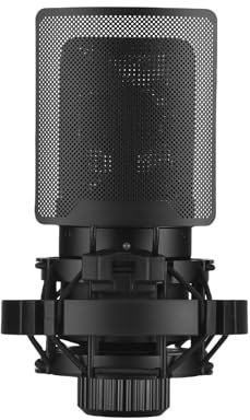 Funien Micrófono de Condensador Profesional con Choque de Choque para el Conector de Podcast XLR de Grabación de Estudio