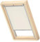 VELUX Original Dachfenster Verdunkelungsrollo, mit Grauer Führungsschiene, Hellbeige, für CK04