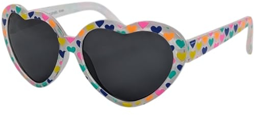Eyelevel Heartbreaker Sunglasses for Girls - Multicolour Heart Shape Sunglasses - 100% UVA/UVB Protection & CAT3 Lens - For Girls 3-8 years