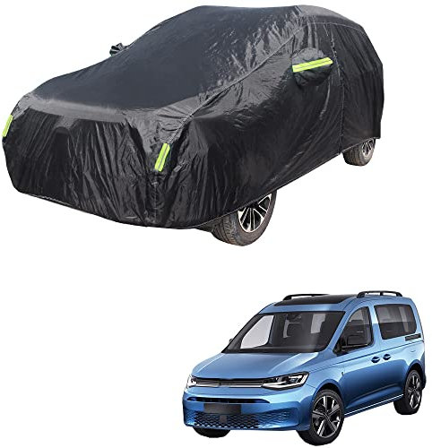 Maxure Outdoor Auto abdeckplane, für Volkswagen VW Caddy Vollgarage Wasserdicht Staubdichte Wetterfest Hagelschutz UV-beständig Autoabdeckung