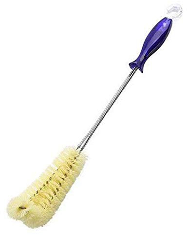 Baldosas de baño Limpieza flexible Cocina Larga Tetera Limpiador Cepillo Limpiador Limpiador Cepillo Cepillo Destornillador inalámbrico (Amarillo, Talla Única)