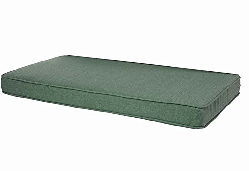 Wasserdichtes Gartenbankkissen mit naturfarbener Paspelierung, leichtes und bequemes Sitzkissen für Terrassenmöbel, Innen- und Außenbereich, 2-, 3-, 4-Sitzer-Kissen