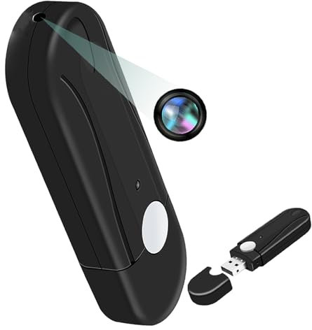 Telecamera Spia HD1080P, Microtelecamera Nascosta Spia Esterno/Interno, Flash Disk USB Portatile con Fotocamera 32GB, Bodycam Registrazione in Loop adatto per l'ufficio, lo studio, la casa, ecc.