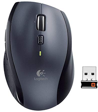 Brightium Ratón inalámbrico - 7 Botones, diseño ergonómico para Uso diestro, resolución láser de 1000 dpi, Color Gris, Durabilidad Prolongada.