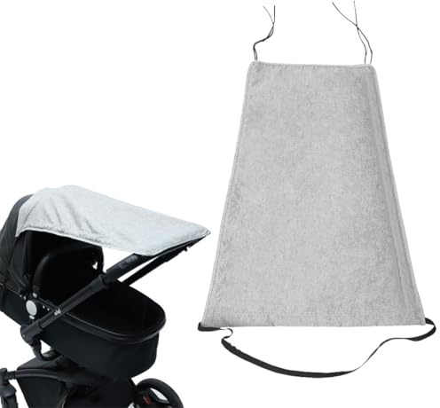 HAMKU Pare-Soleil Universel Poussette & Nacelle 59x69cm – Protection Solaire UPF 50+, Tissu Respirant avec Fenêtre en Maille, Ombrelle Été Bébé, Pare-Soleil Bébé Universel Facile à Installer
