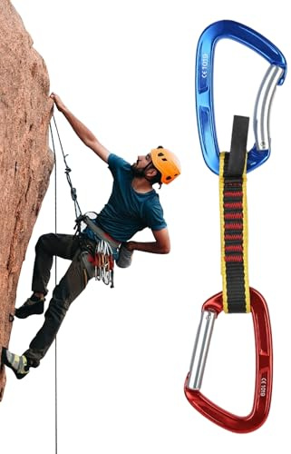 Mousquetons Pour Escalade Sur Roche | Équipement D'escalade Avec Mousquetons - Reports Sportifs - Pour Camping, Alpinisme, Randonnée En Haute Altitude, Voyage Et Aventure En