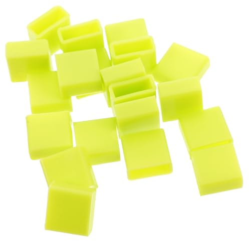 CLISPEED 20 Tapas Protectoras de Silicona para Enchufe USB Macho, Diseño Compacto y Ajuste Fino, Color Verde, Ideales para Proteger Puertos USB en Dispositivos
