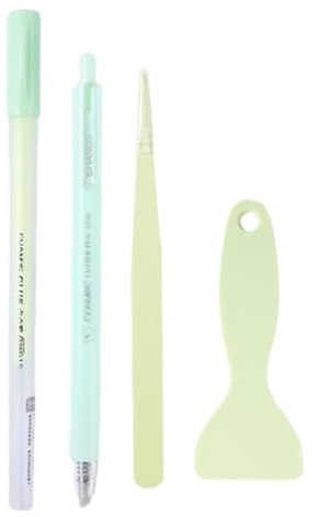 Kit di strumenti per scrapbooking, penna per colla per scrapbooking, kit di 4 penne per colla, strumento di fabbricazione artigianale per arte della carta, incollaggio, biglietti e vari lavori da uomo