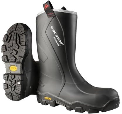 DUNLOP Protective Footwear Purofort Reliance, Bottes de sécurité Mixte adulte, Noir (Charcoal), 43 EU