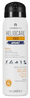 Cantabria Labs - Heliocare 360º Sport Spray - SPF 50 - Protección Solar Corporal - Resistente al agua y sudor- Textura ligera con efecto refrescante