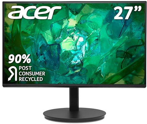 acer Vero CB272G 27 inch Full HD (1920 x 1080) Monitor - 120Hz, 1ms, IPS Panel, Adaptive Sync, 99% sRGB, HDMI, VGA