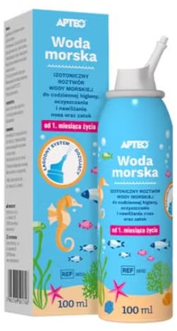 APTEO Meerwasser Nasenspray Baby & Kind, ab 1. Monat, 100 ml, Enthält einen MiL4-Untersetzer
