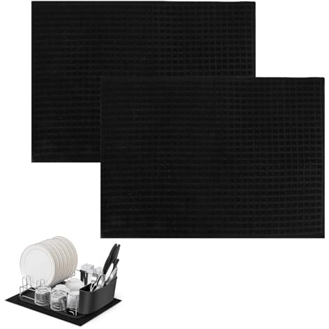 YPLANGENT 2 stycken torrmatta mikrofiber 50 x 38 cm droppmatta diskho snabbtorkande droppmatta diskho diskho diskho matbord och köksredskap