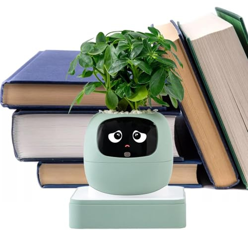 Växtrobot | intelligent planterare med flera uttryck, köttätande växtkruka, för inomhus lägenhet vardagsrum sovrum balkong uteplats nybörjare födelsedag alla hjärtans dag mors dag