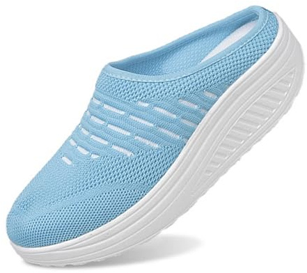 Sabots orthopédiques pour femme - Avec coussin d'air - Sandales respirantes - Chaussures de santé pour diabétiques - Chaussures de randonnée à enfiler - Chaussures de randonnée - En maille
