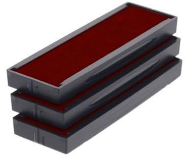 Trodat Replacement Ink Cartridge 6/4925 - Pack of 3 Color red
