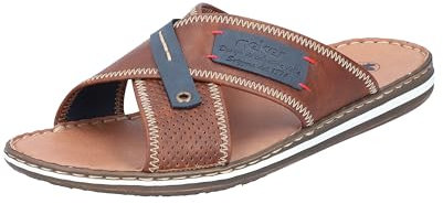 Rieker Herr vår/sommar 21061 sandaletter, Braun Marron Denim 25, 44 EU