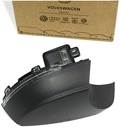 Volkswagen Skoda Original Blinkleuchte rechts (Beifahrerseite) für den Außenspiegel, Schwarz, Blinkerleuchte, Außenspiegel Blinkleuchte