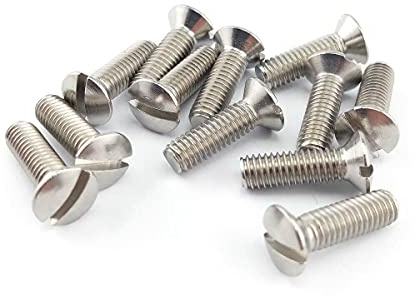 Viti per metallo, testa fresata bombata Fendue TFB in acciaio inox DIN 964 (M6x16) x50