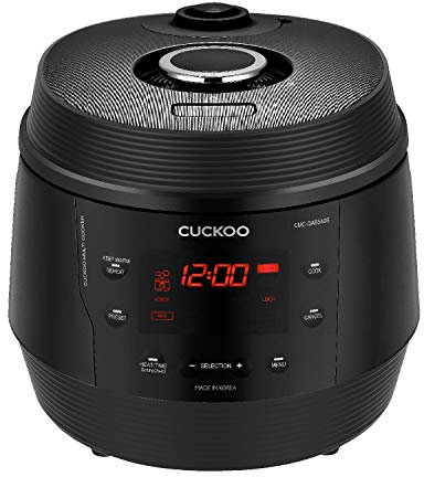 CUCKOO CMC-QAB549S Premium 8 in 1 Multikocher ICOOK Q5 mit 10 vorprogrammierten Modi, Schwarz