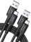 JSAUX USB-C-Kabel, 2 m, 3.1A, USB-C-Kabel, USB-Typ-C-Ladekabel, Schnellladekabel, kompatibel mit Samsung Galaxy S22/S21/S20/S10/S9/S8 Plus/Note 20/10/9/8/A3/A5, LG G5/G6/V20, Huawei P30/P20, 2 Stück