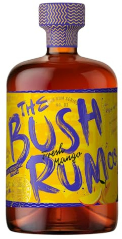 The Bush Rum Co. Mango Spiced Rum | Spiced Rum With Natural Mango | 100% Recycled Bottle | 100% Recyclable Pack| 37.5% ABV, 1 x 700ml