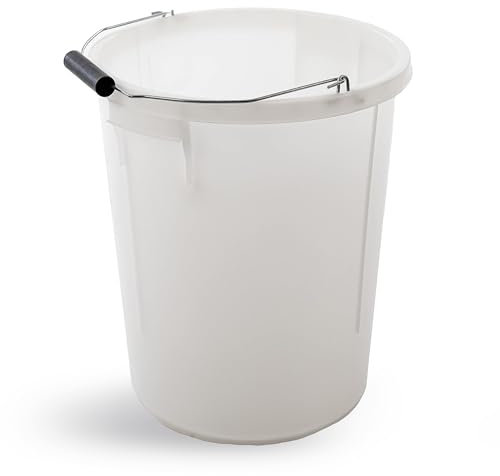 Plastic 28 Litre Heavy Duty Plasterers Bucket for Mixing Building Holding Water and Plaster