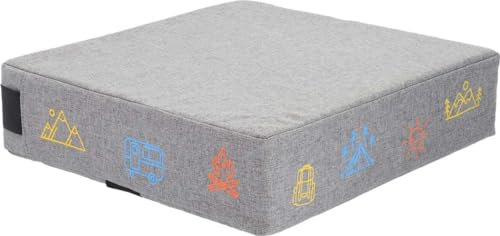 BERGER Stuhlerhöhung für Kinder 40 x 40 x 10 cm | Kindersitzerhöhung Sitzblock Bodenkissen Sitzerhöhung für Stuhl Esstisch | waschbar & tragbares Sitzkissen Sitzhilfe Sicherheitsschnalle